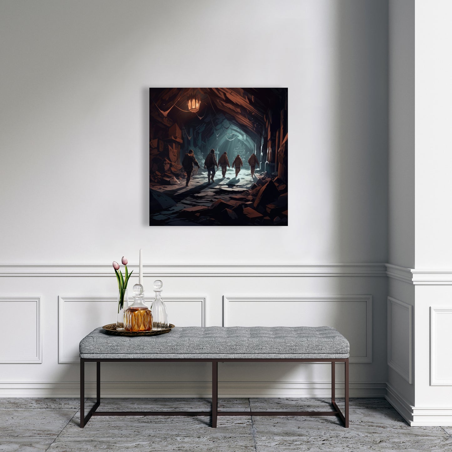 The catacombs - 32"x32" Canvas