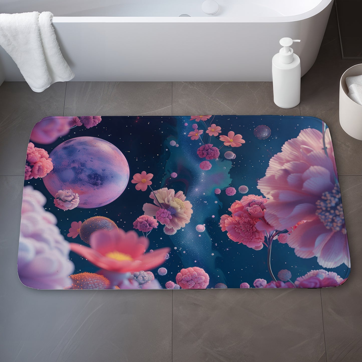 Pink void - 17"x24" Bath mat