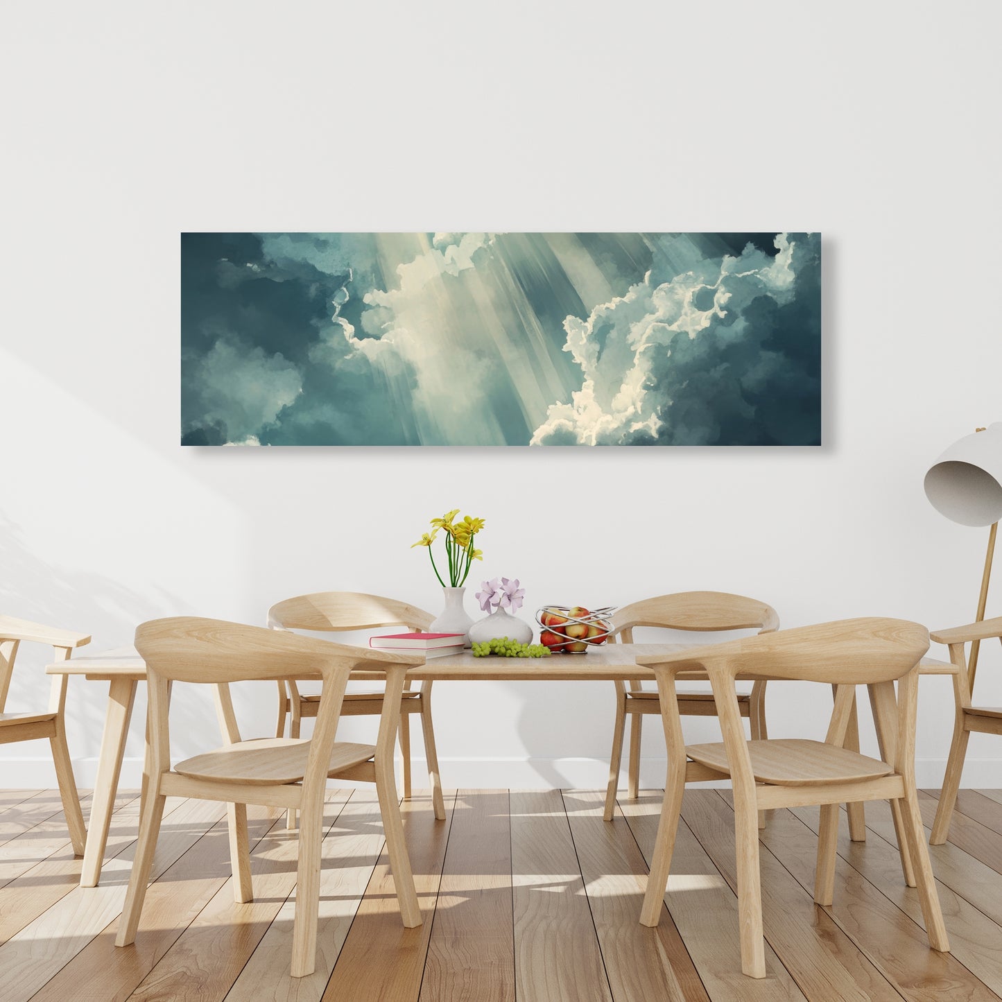 Beam of Light - Gray Canvas Home Decor Artwork | Stylish Design