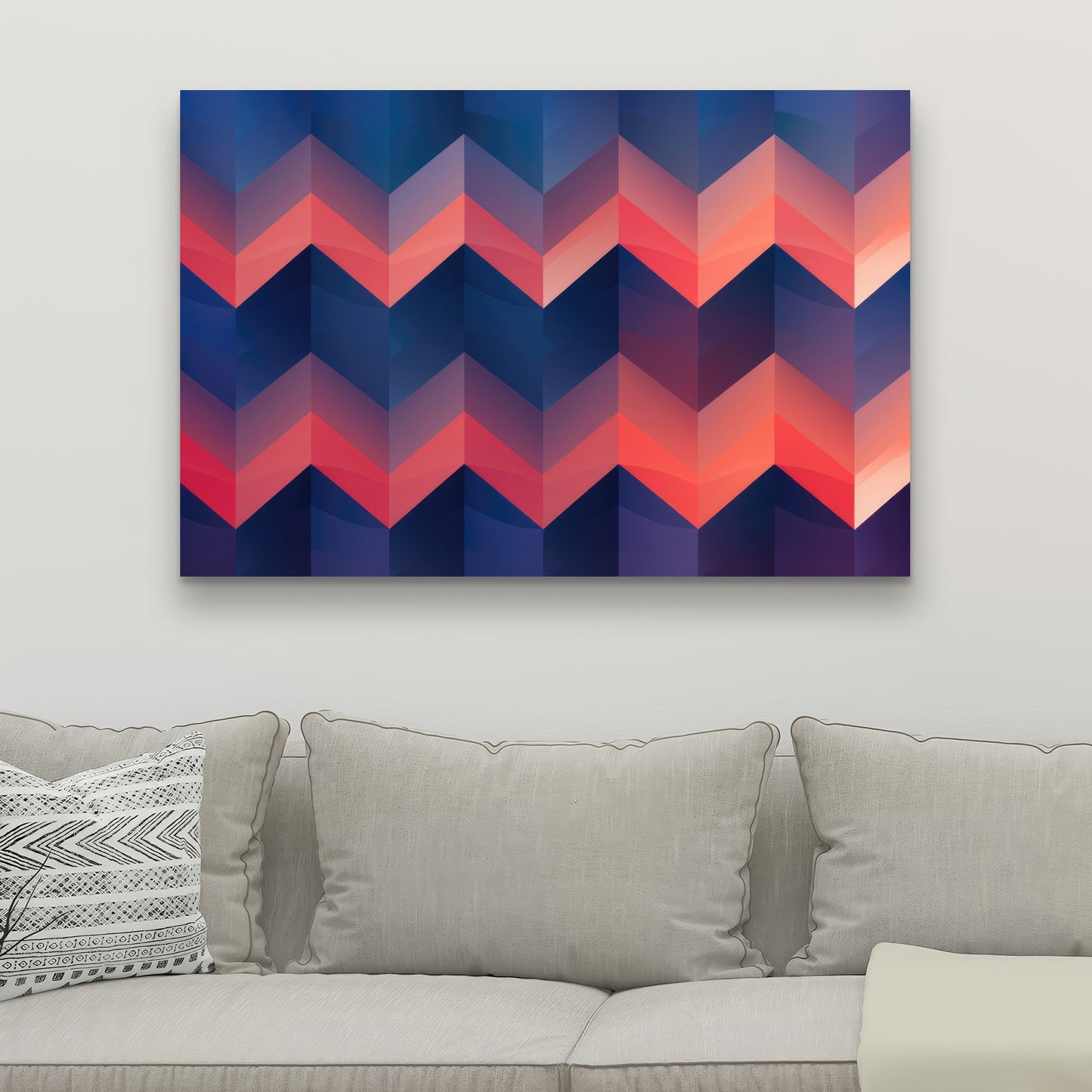 Heat Waves - Red Canvas Art for Home Decor | Vibrant Design
