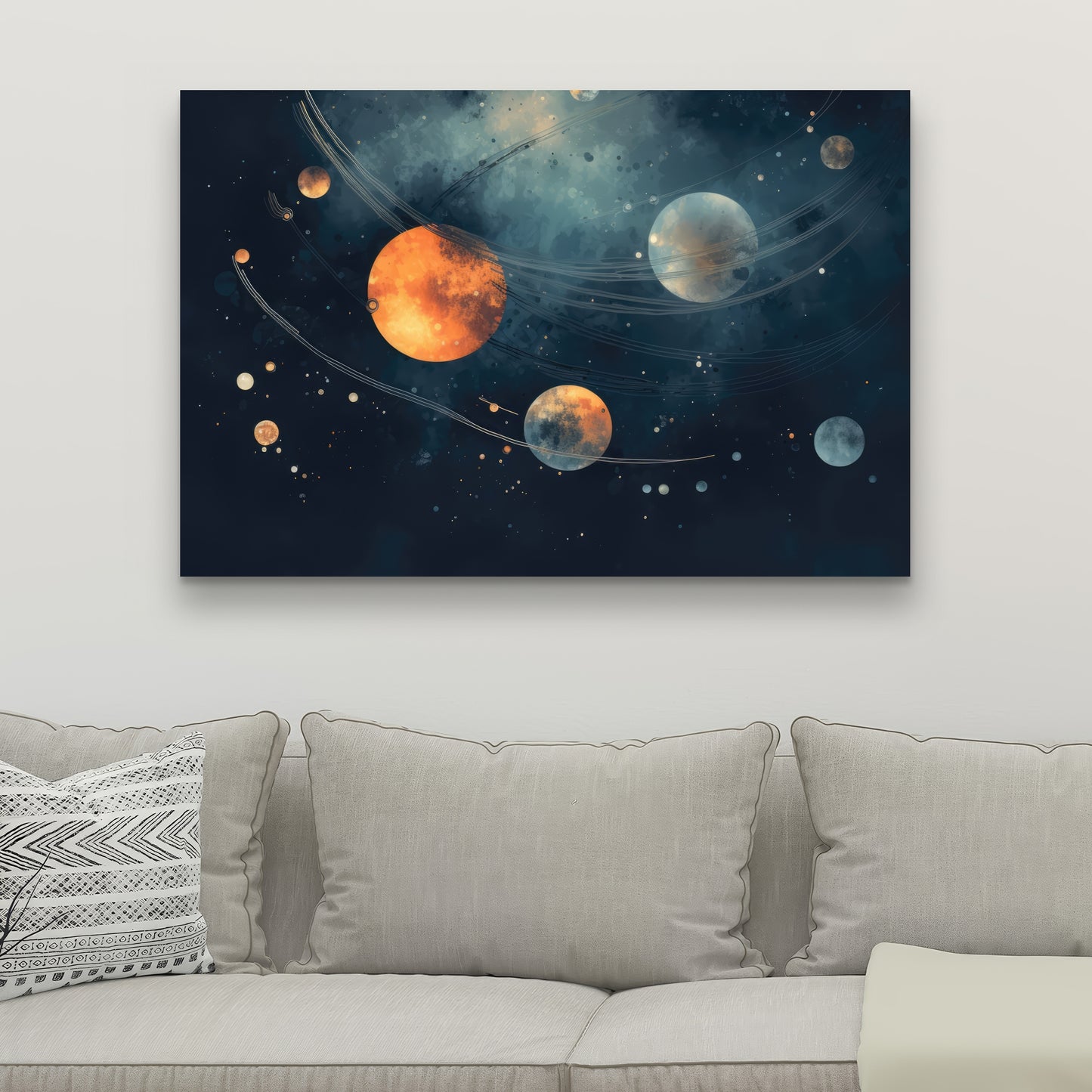 Deep Exploration Blue Canvas | Stunning Home Decor Art