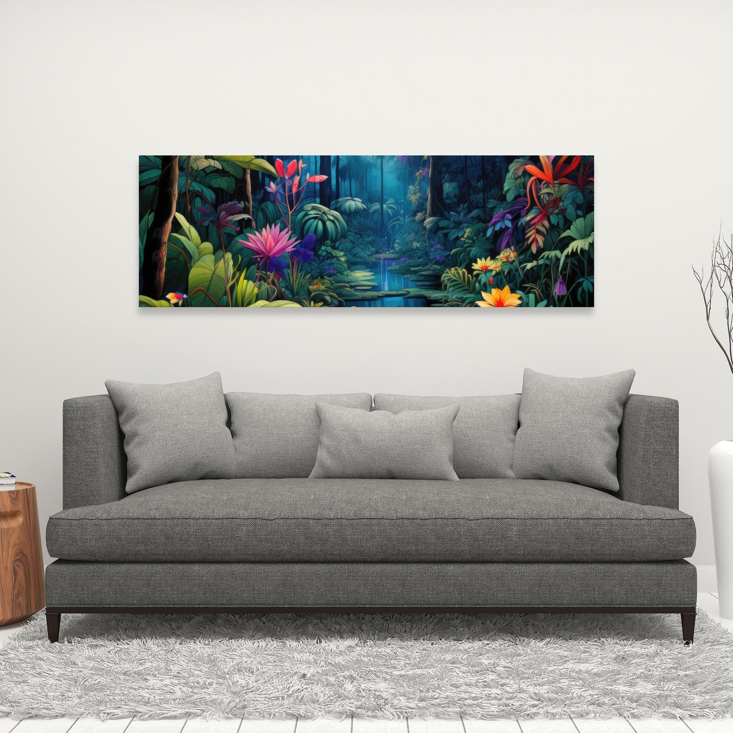 The Beauty of Nature - Black Canvas Home Decor Art Print