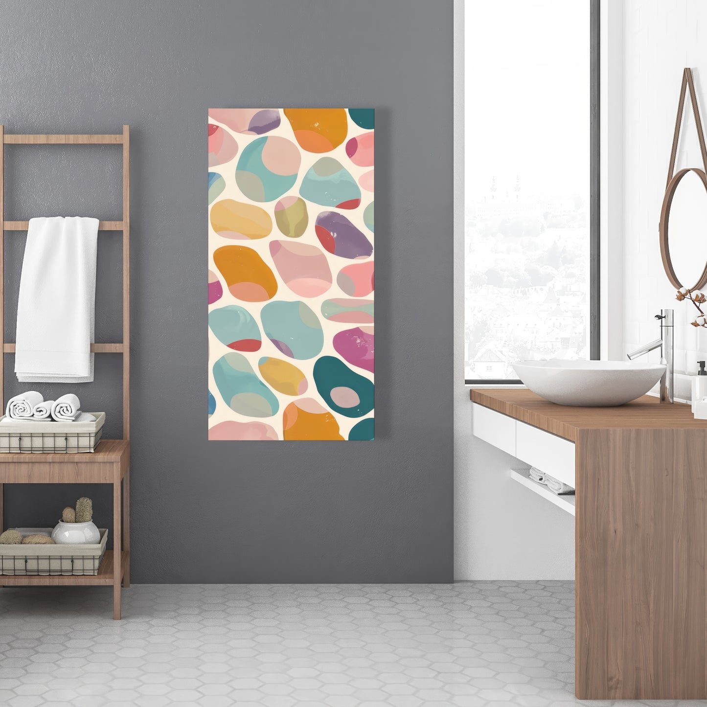 Dots and bops - 32"x32" Canvas