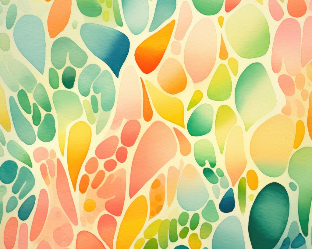 Organic Fruits Turquoise Braided Polyester Placemat | Home Decor