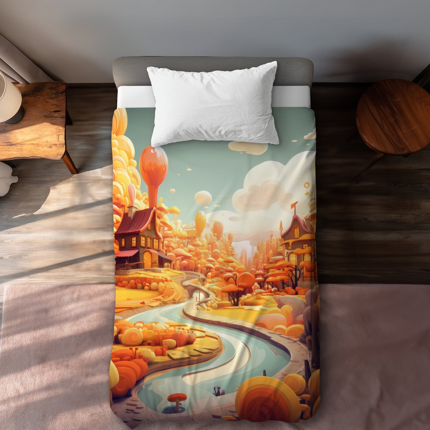 Honey land - 88"x88" Duvet Cover