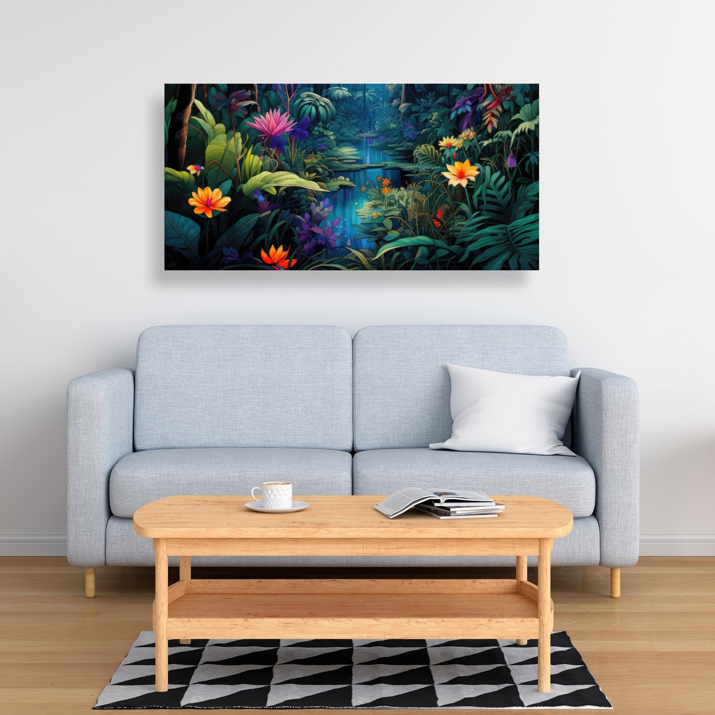 The Beauty of Nature - Black Canvas Home Decor Art Print