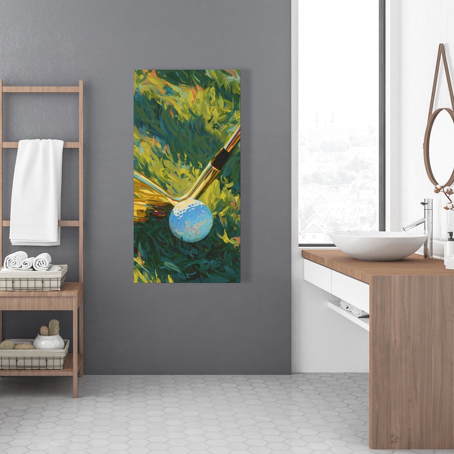Golden club - 32"x32" Canvas
