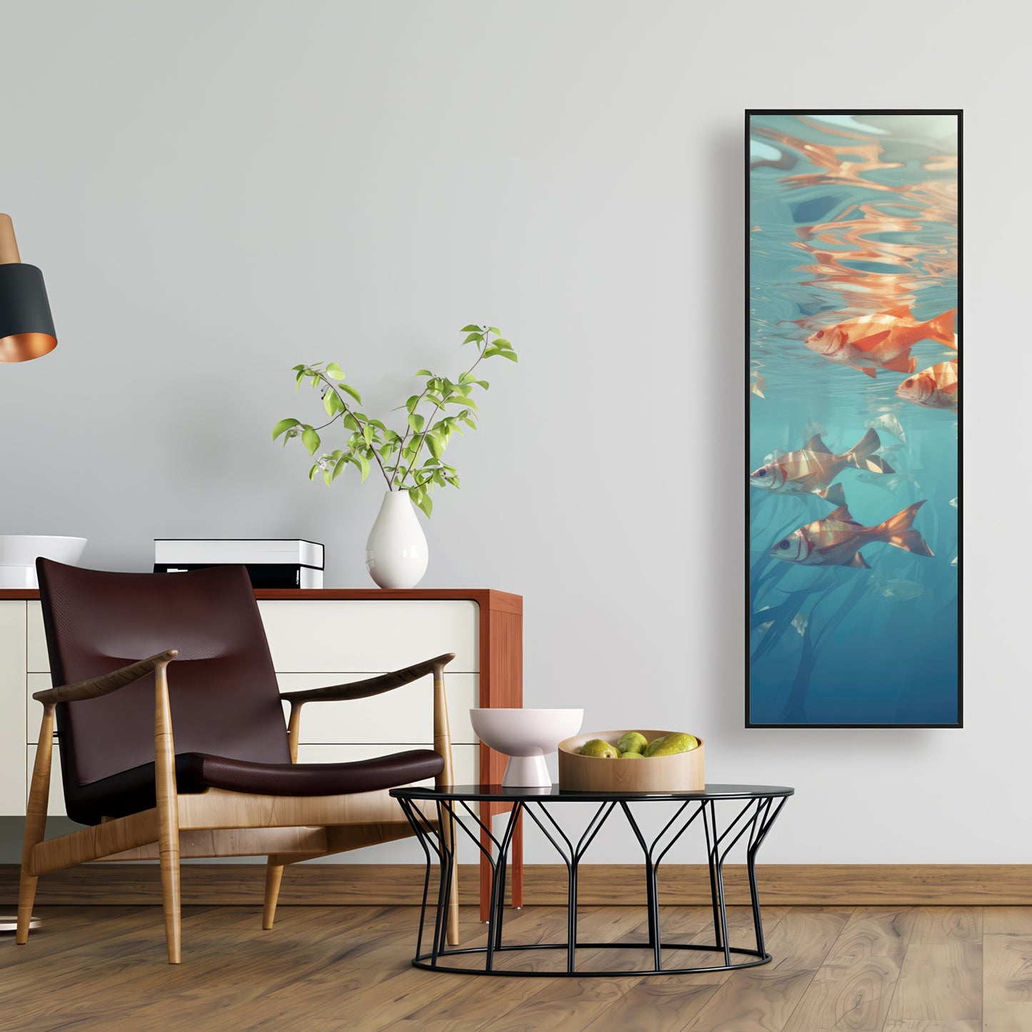 Surface tension - 36"x36" Framed canvas