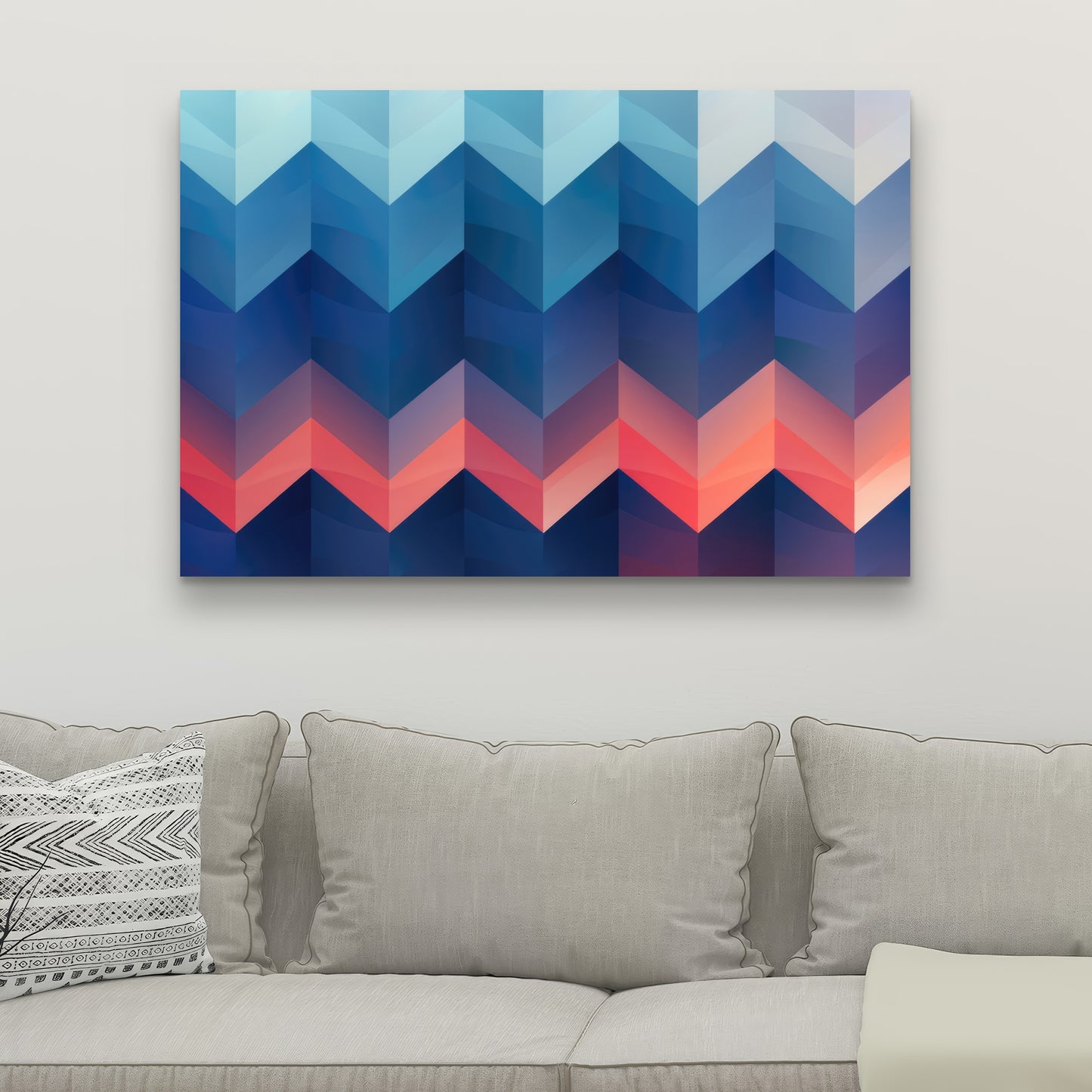 Heat Waves - Red Canvas Art for Home Decor | Vibrant Design