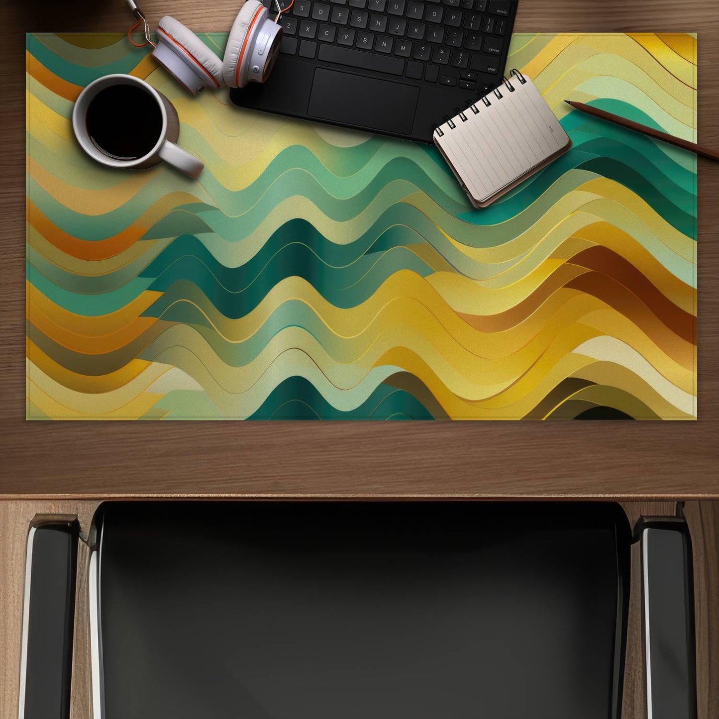 Rich by design - Yellow Desk Mat for Stylish Home Decor