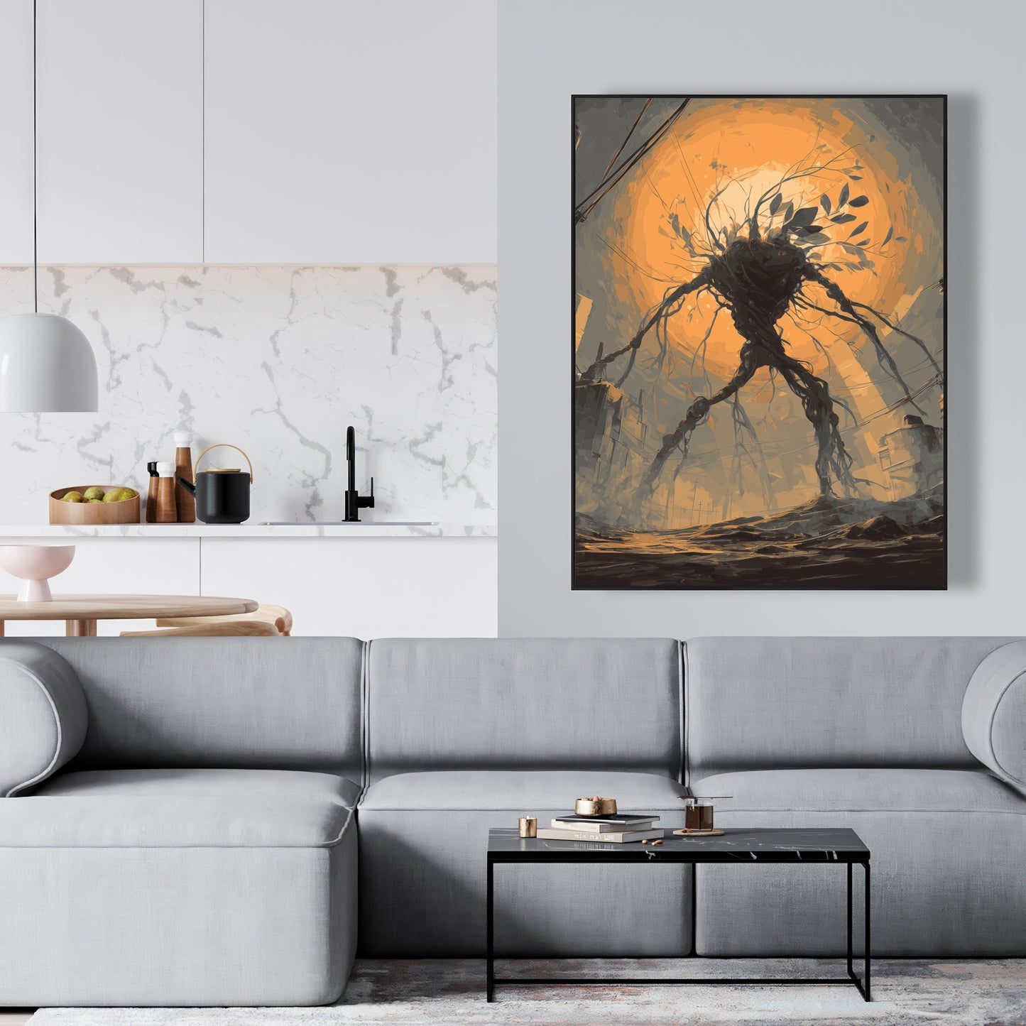 Final warning - 24"x24" Framed canvas