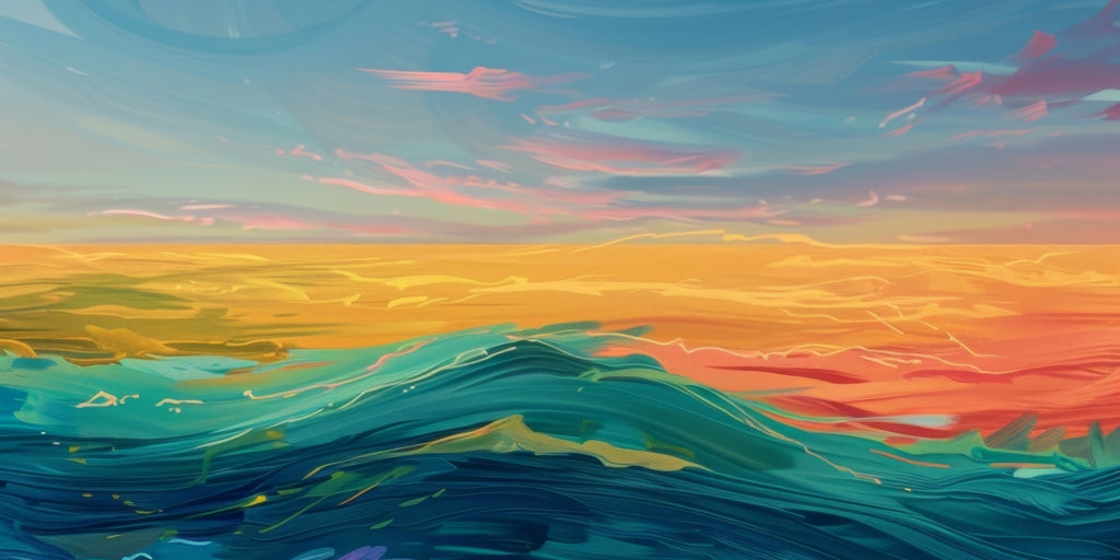 Watercolors - Framed Canvas - Print on demand