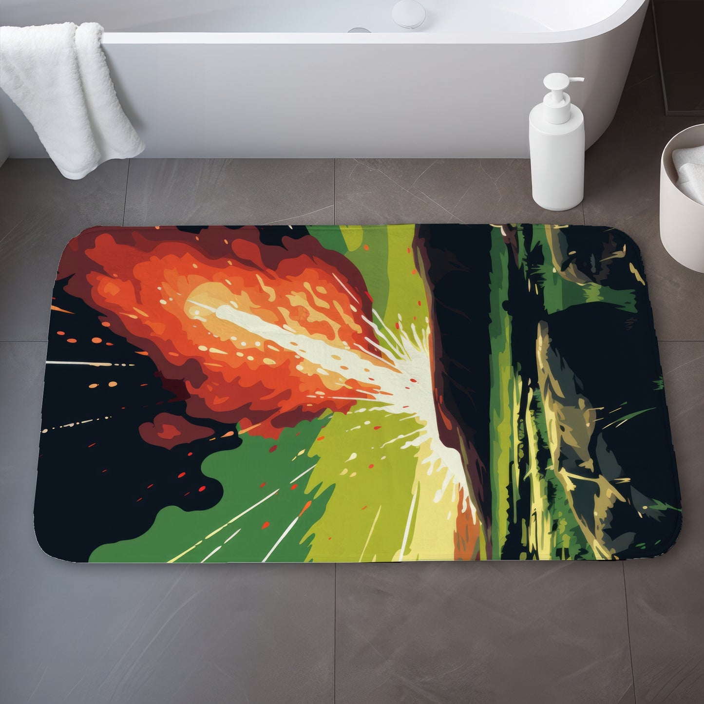 The crash - 17"x24" Bath mat