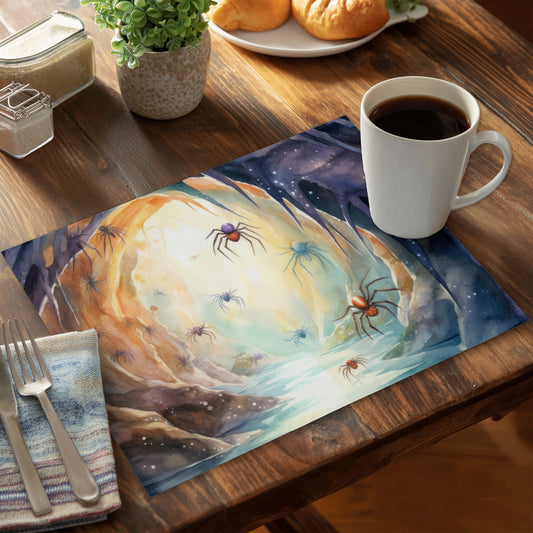 Dire Purple Polyester Placemat - Stylish Home Decor Accent