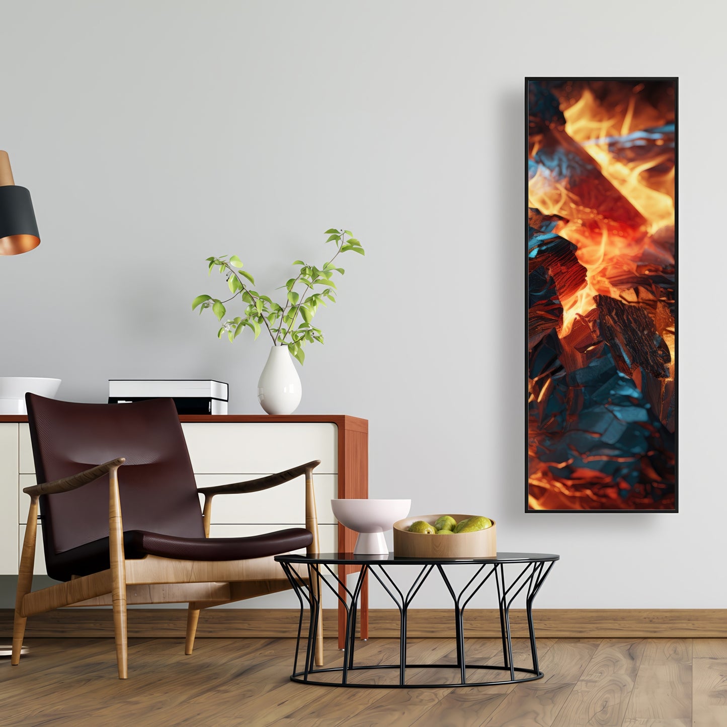 Cursed Visions - Yellow Framed Canvas for Home Decor