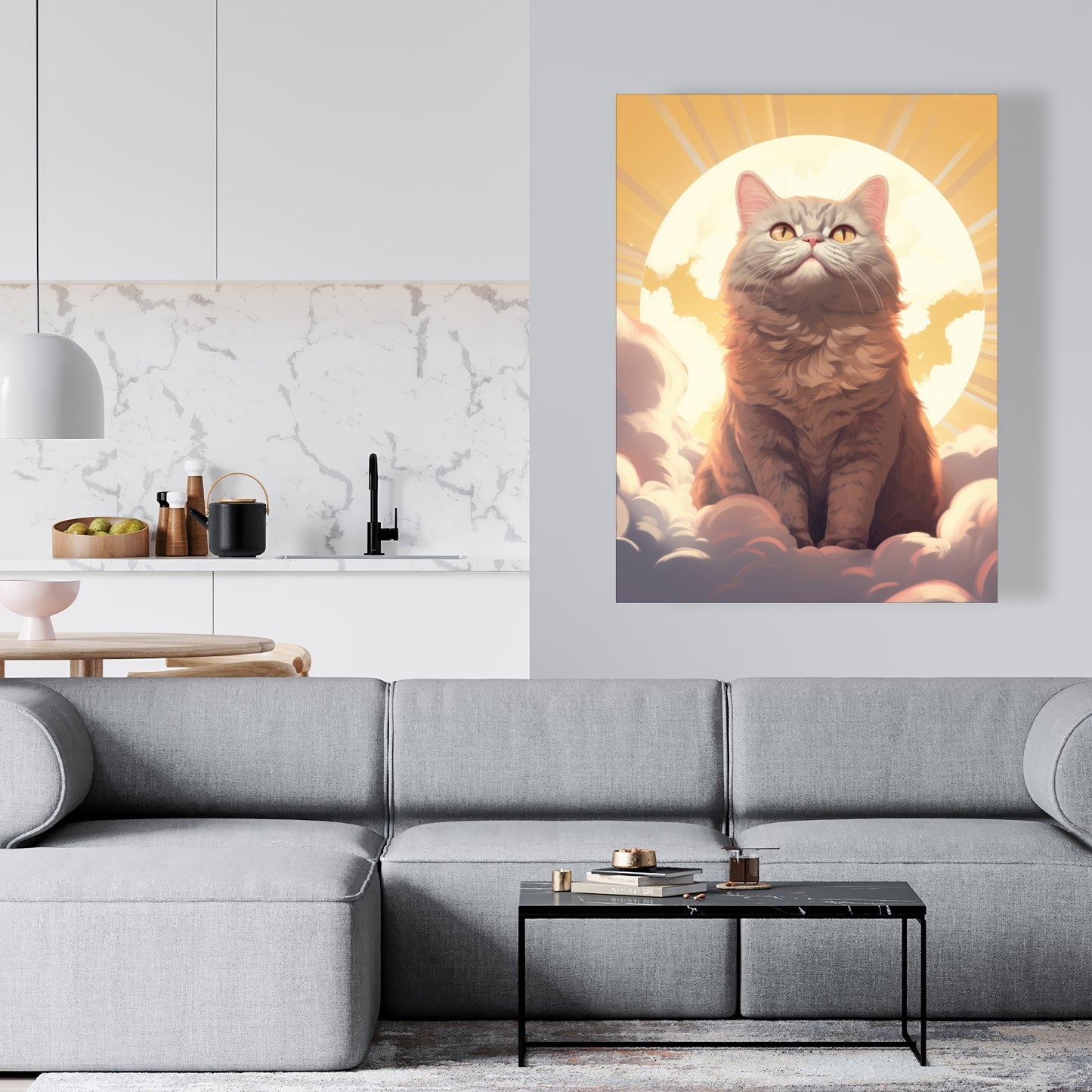 Intangible purr - 32"x32" Canvas