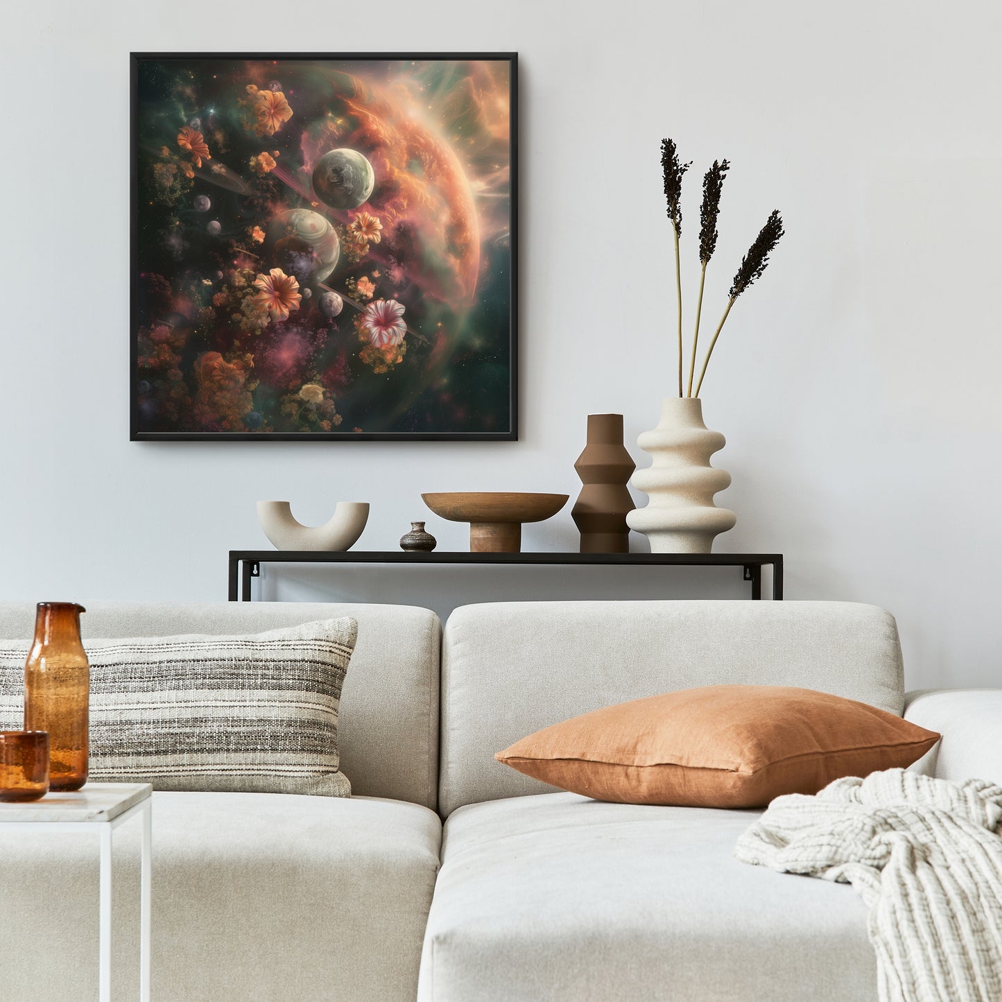Capturing light - 36"x36" Framed canvas