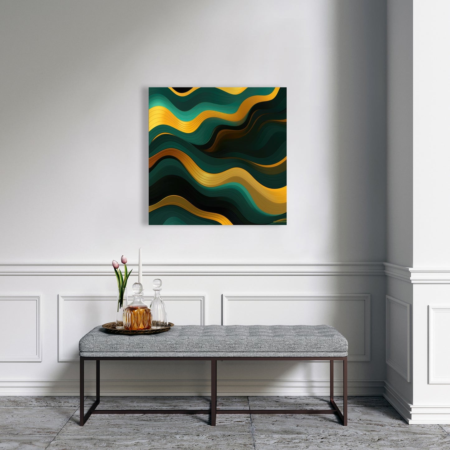 Golden harmony - 32"x32" Canvas