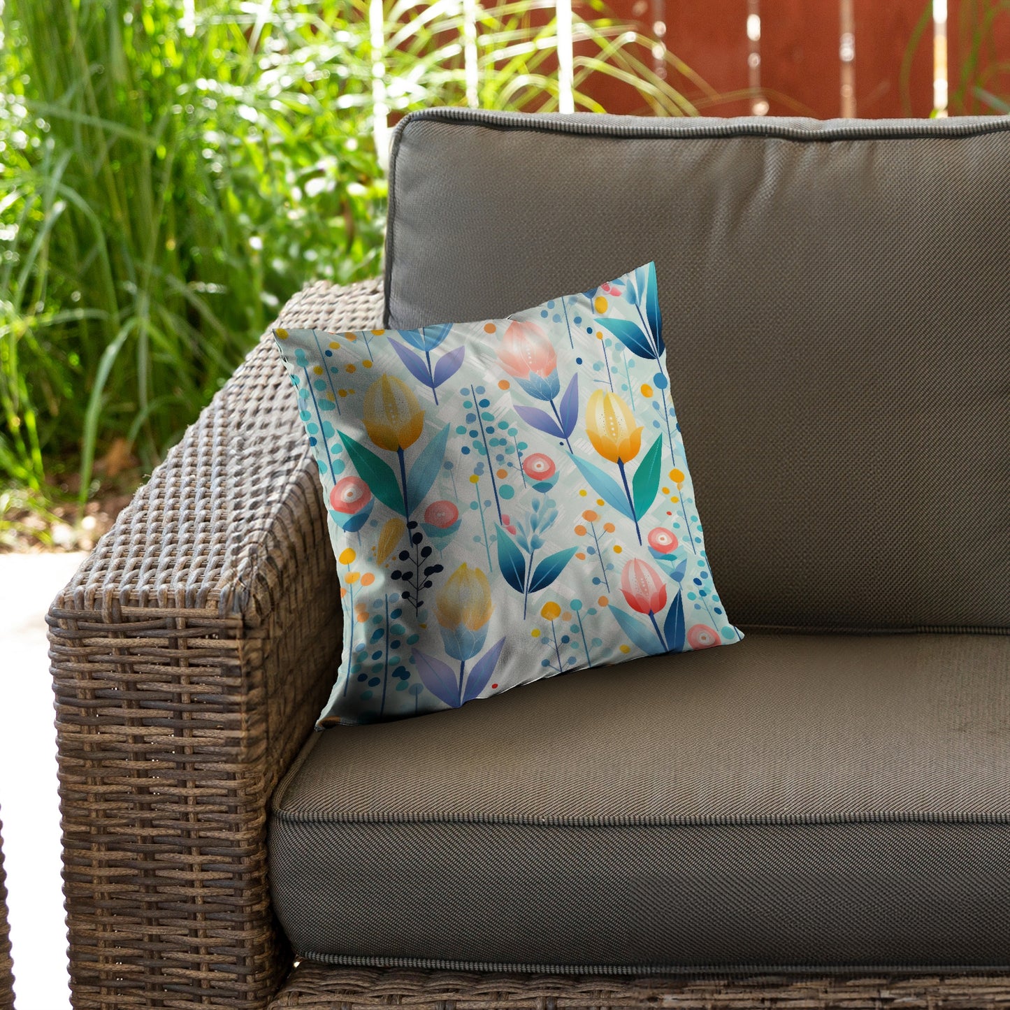 Calming Scents Orange Poly Twill Throw Pillow - Home Decor Insert