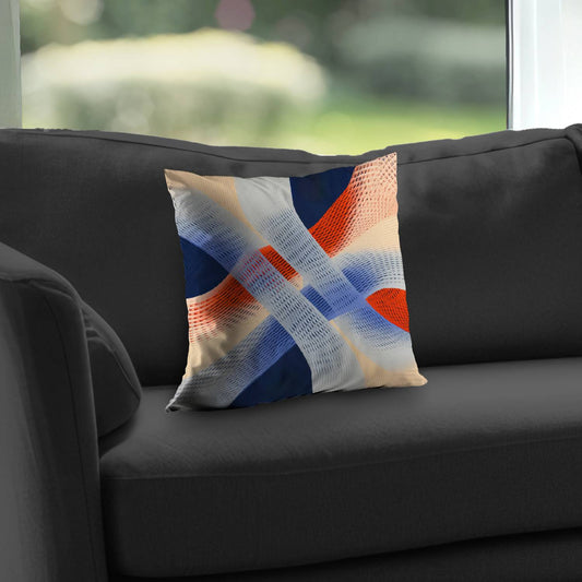 Abstract threading - Throw Pillow