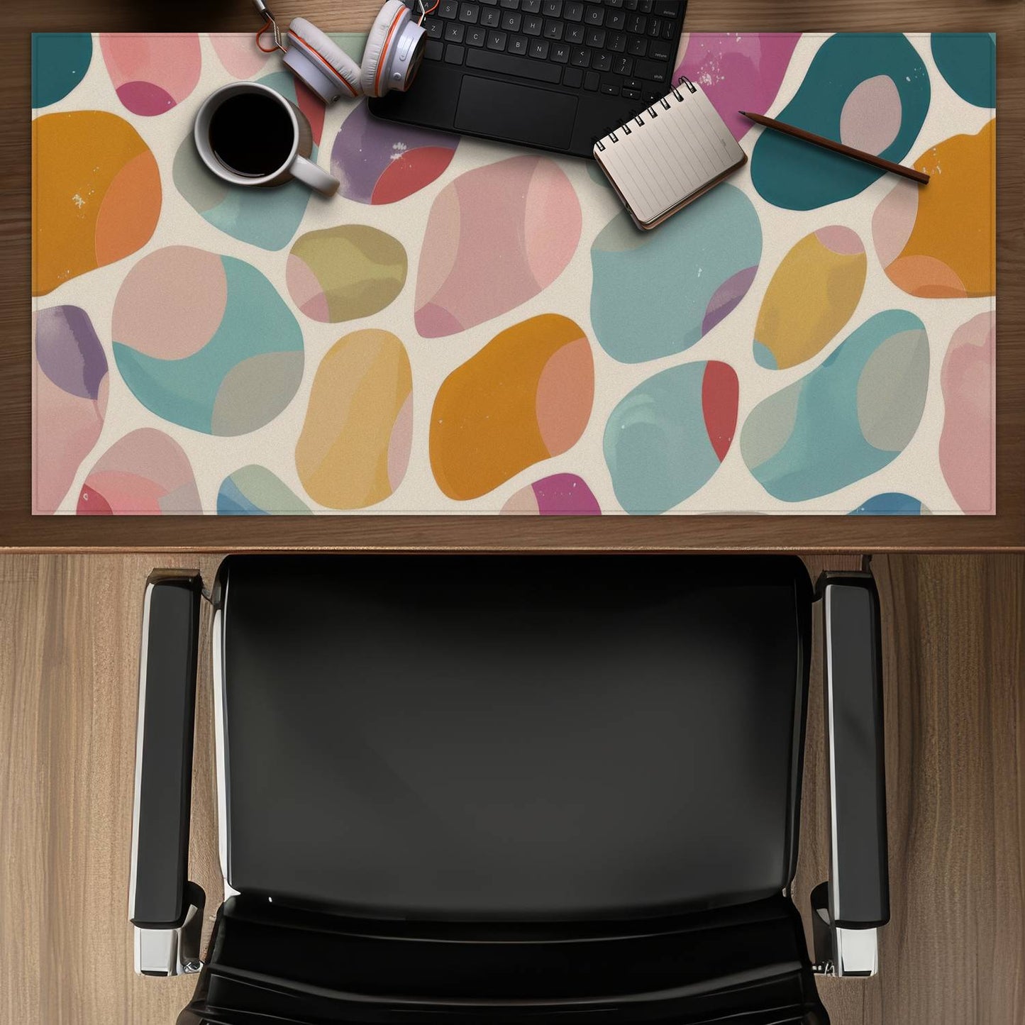 Dots and bops - Desk Mat