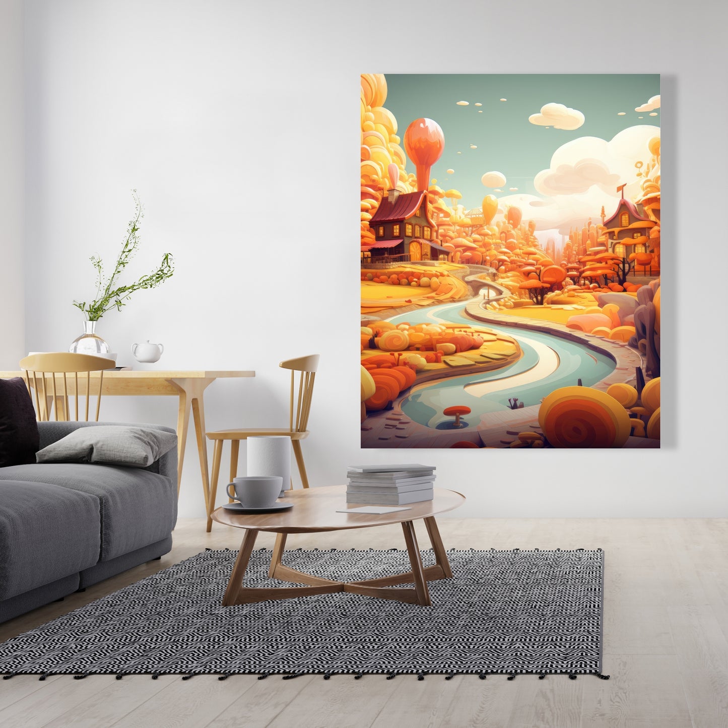 Honey land - 32"x32" Canvas