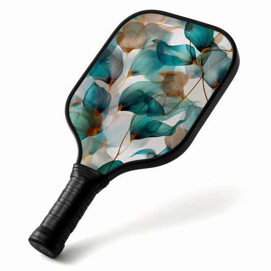 Ensemble de pagaies de pickleball professionnelles sarcelle et marron | Accessoire de sport