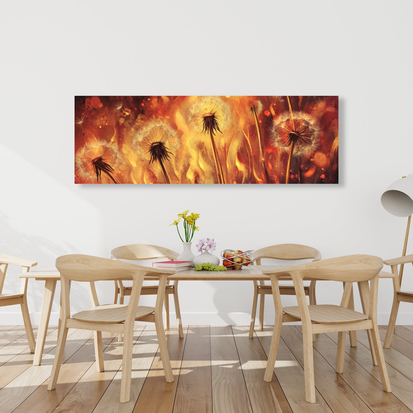 Dandy Fire - Yellow Canvas Art for Home Decor | Brighten Up