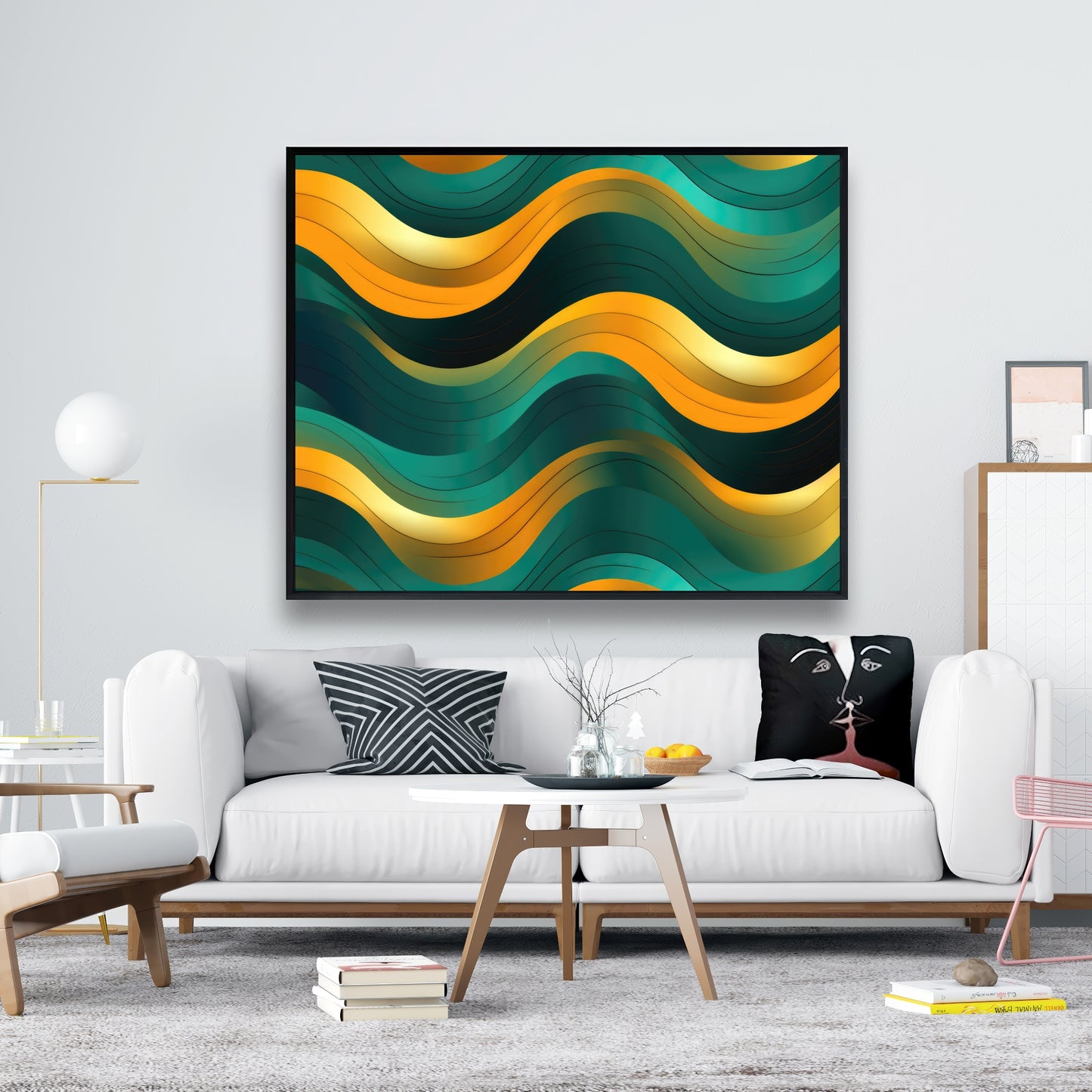 Voluptuous - Framed Canvas - Print on demand