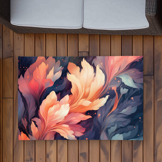 Ethereal Blue Outdoor Area Rug for Home Decor | Stylish Design