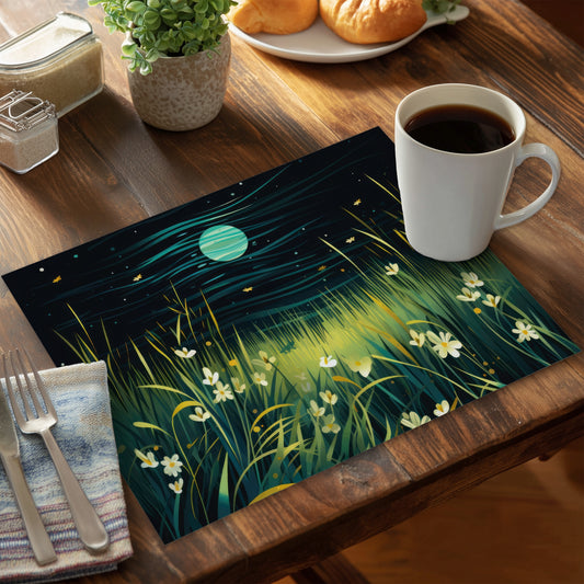 Windy Night Polyester Placemat | Stylish Home Decor Accent
