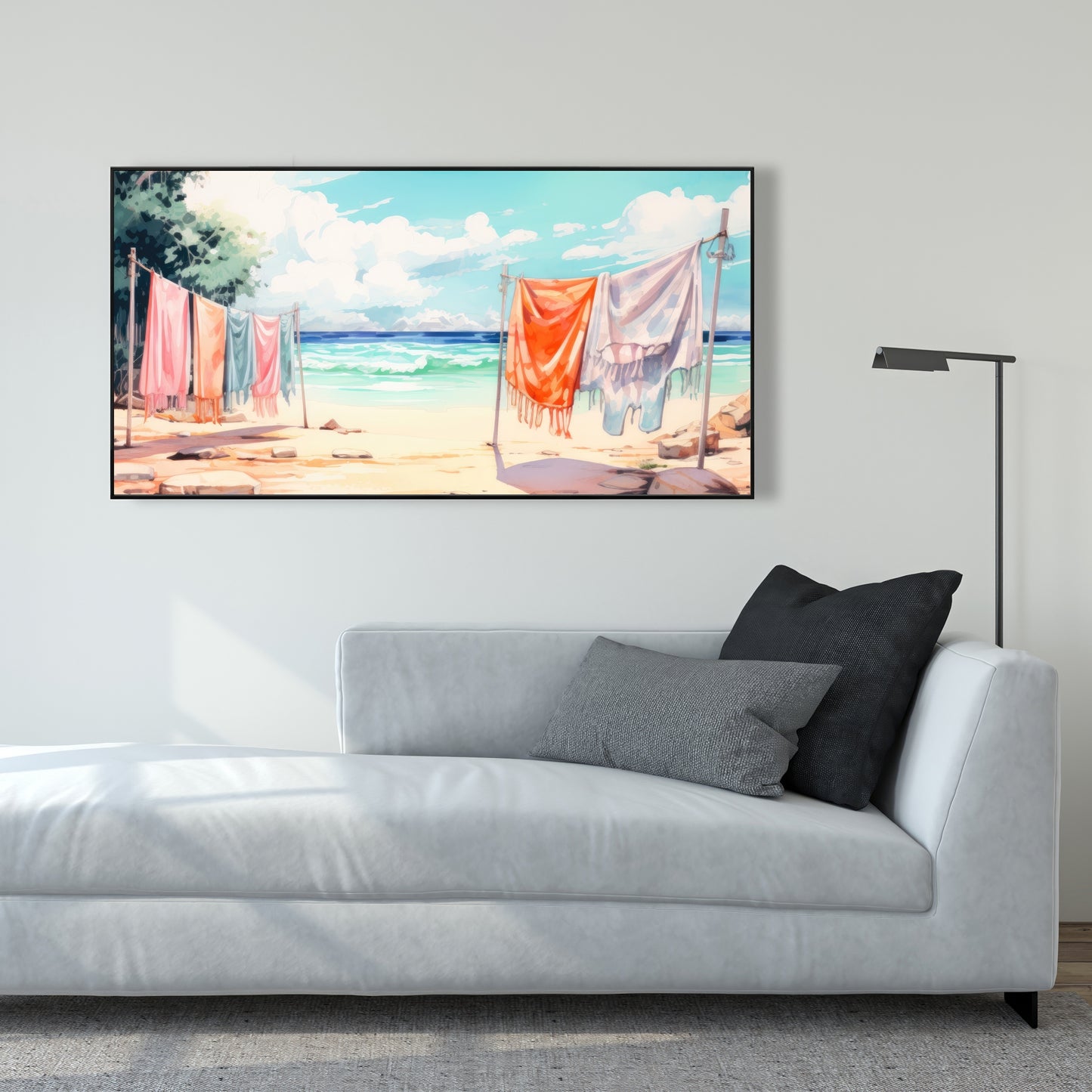 Sunny side - 36"x36" Framed canvas