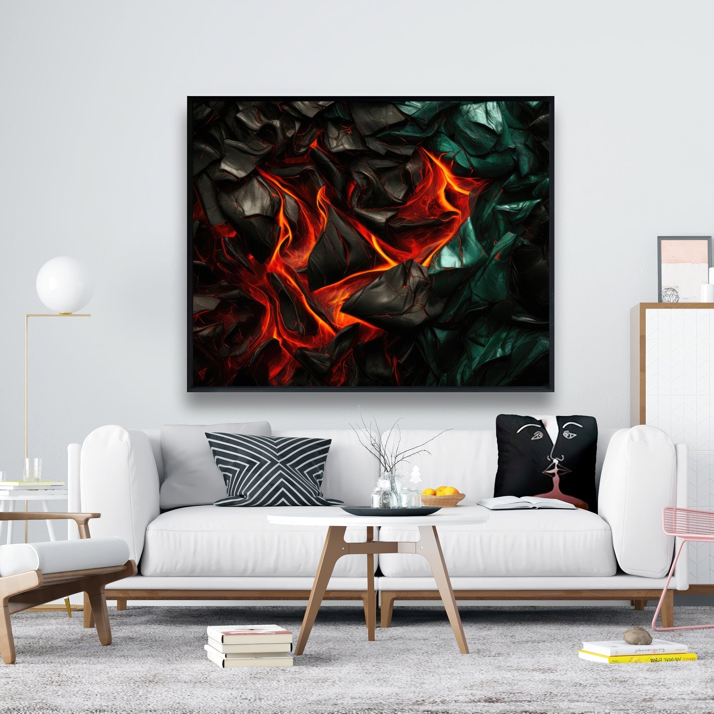 Imminent rupture - 36"x36" Framed canvas