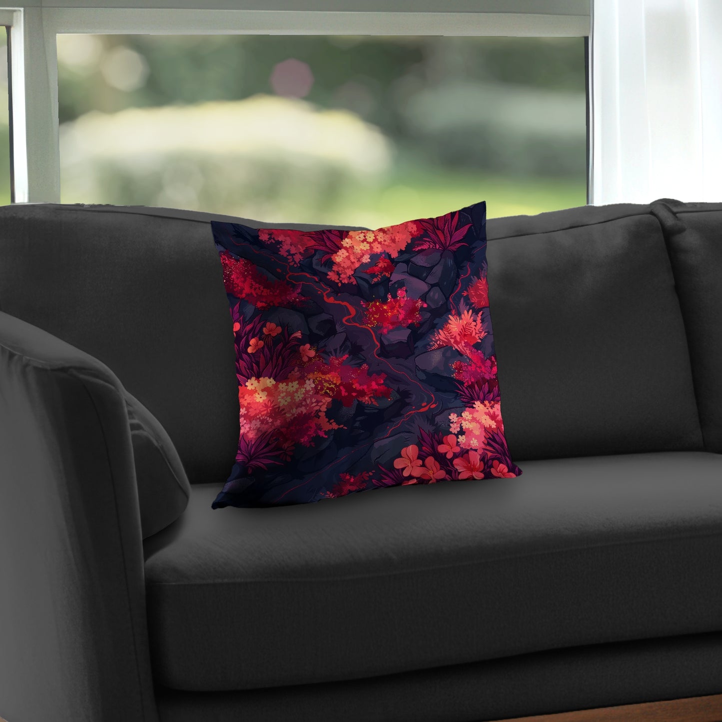 Burning plants - Throw Pillow