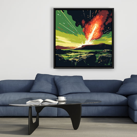 The crash - 36"x36" Framed canvas