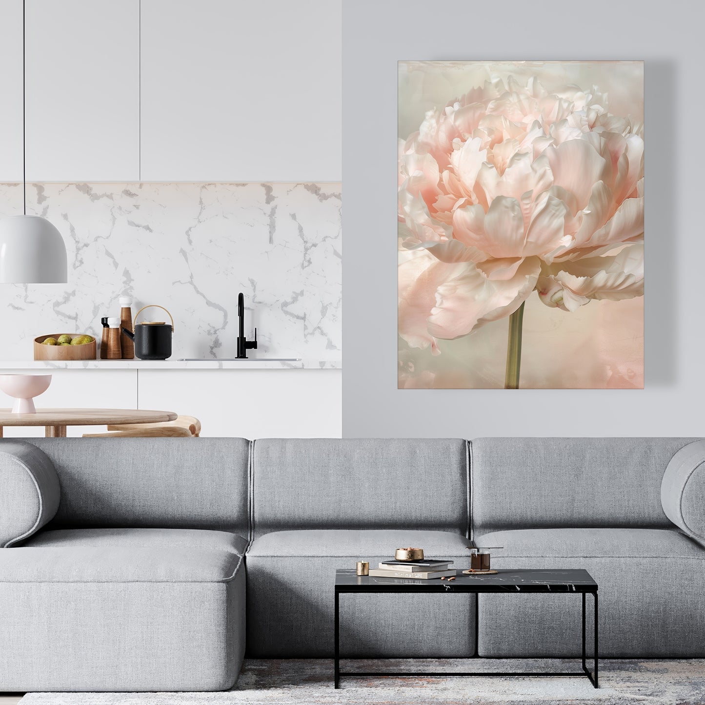 Peony - 32"x32" Canvas