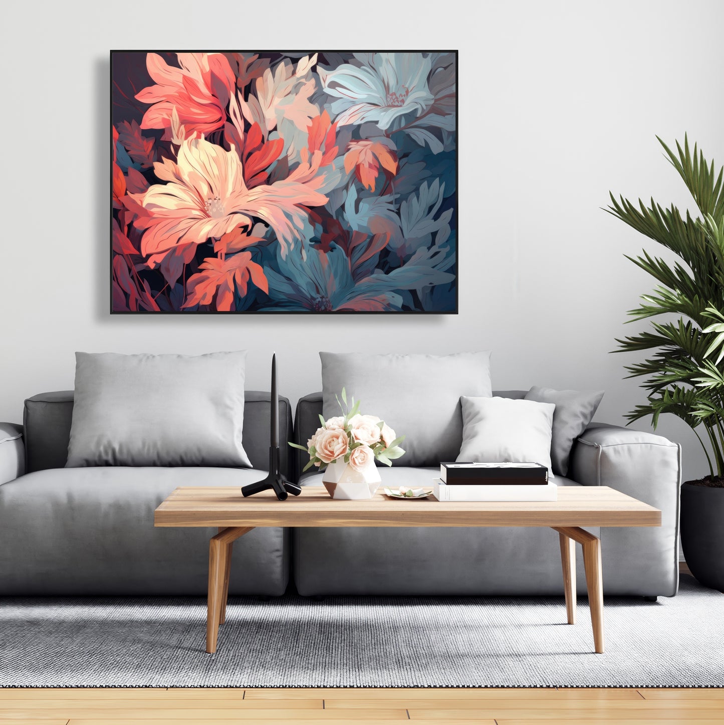 Silent charm - 36"x36" Framed canvas