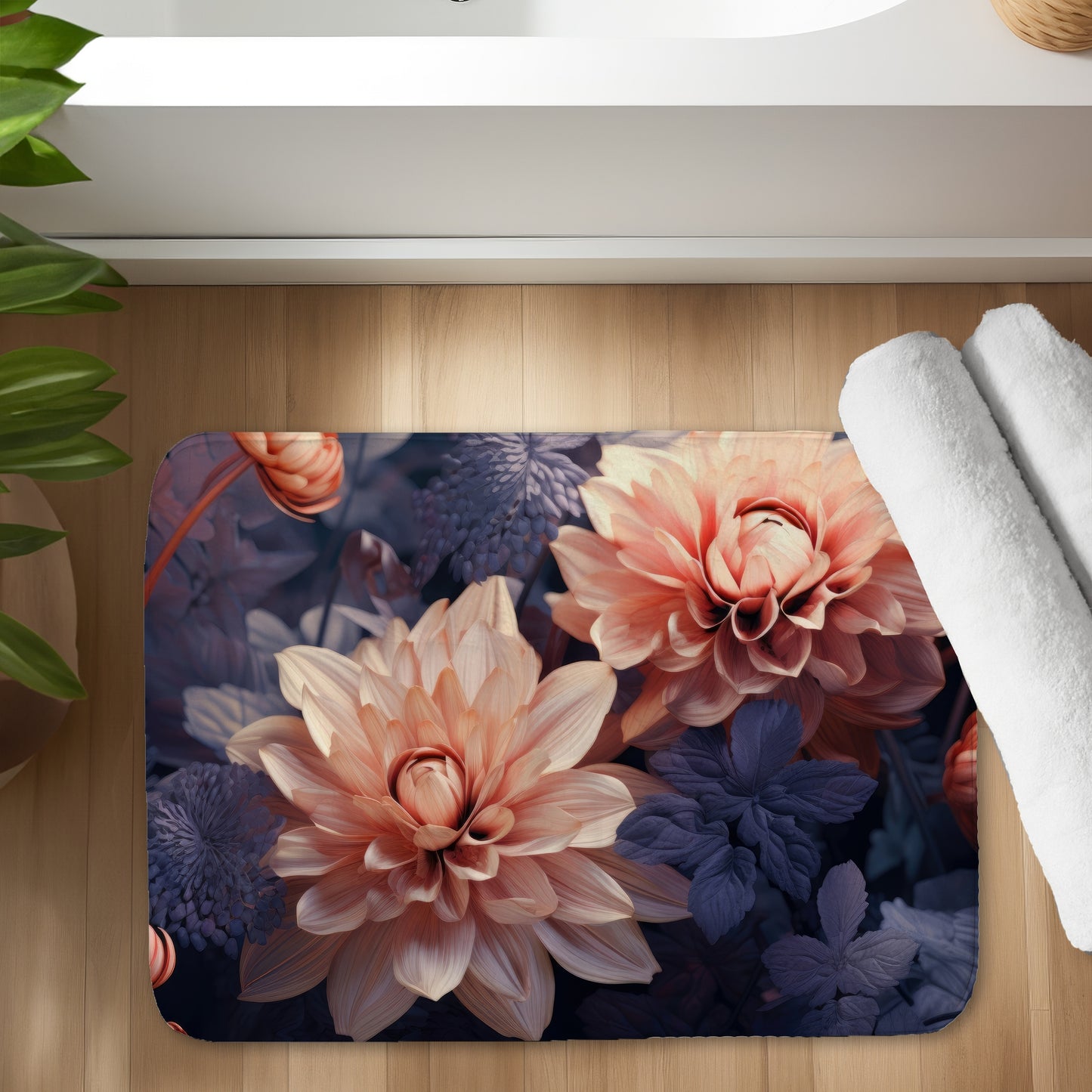 Pink and purple - 17"x24" Bath mat