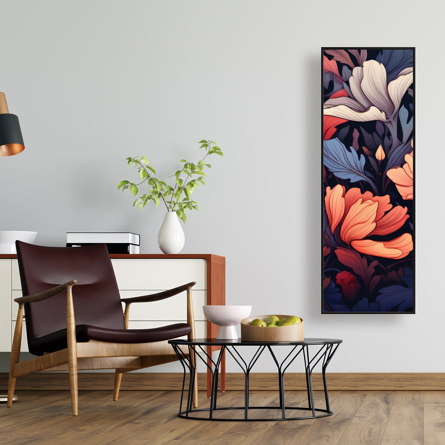 Blooming uninterrupted - Framed Canvas - Print on demand