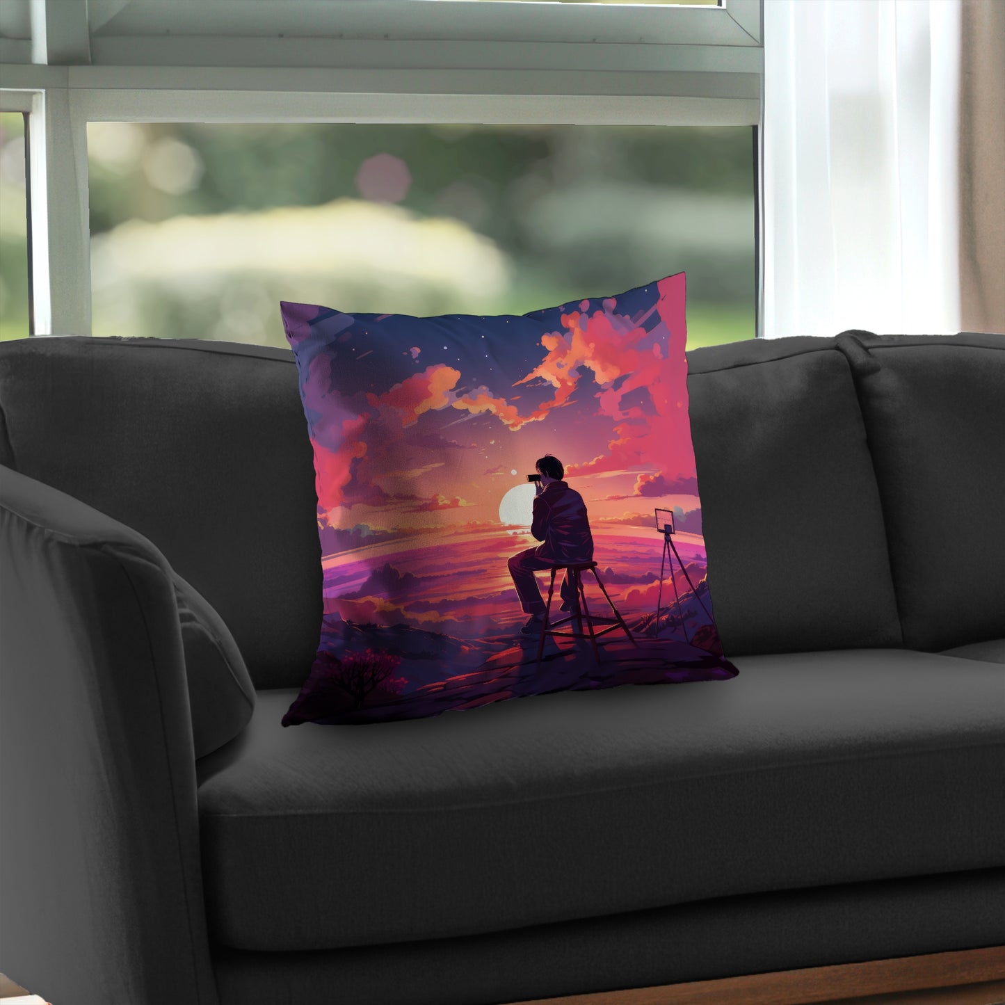 The observer - Throw Pillow