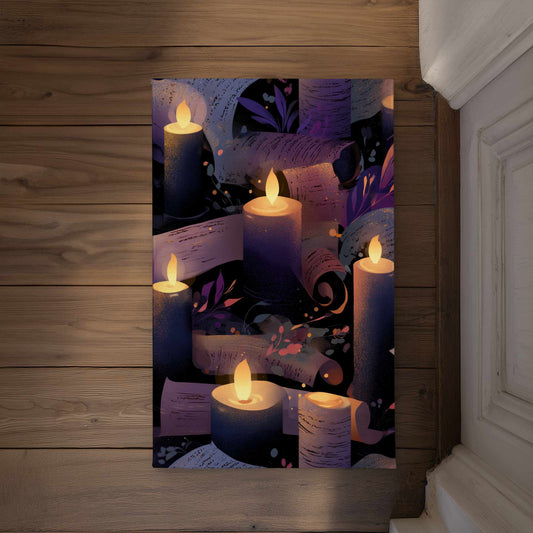 Whispers in Candlelight Door Mat | Indoor Outdoor Decor
