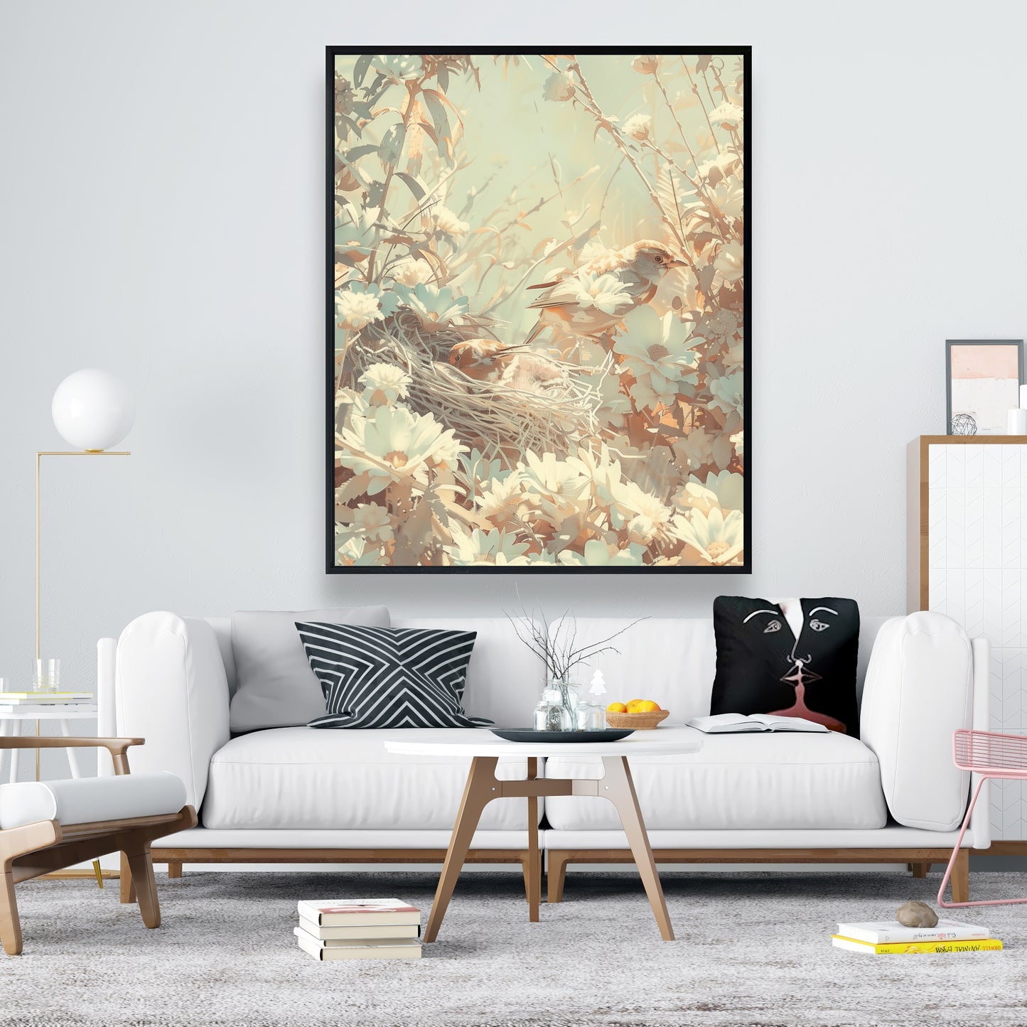 The nest - 24"x24" Framed canvas