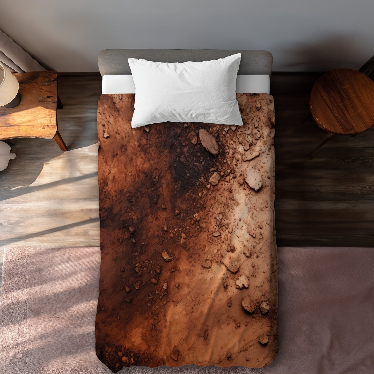 Digging White Duvet Cover - Elegant Home Decor Essentials