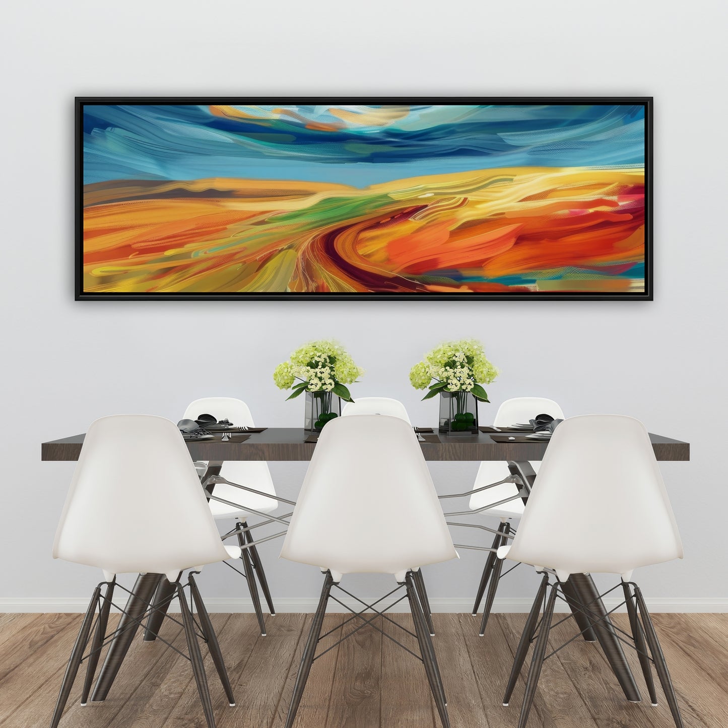 Land flow - 36"x36" Framed canvas