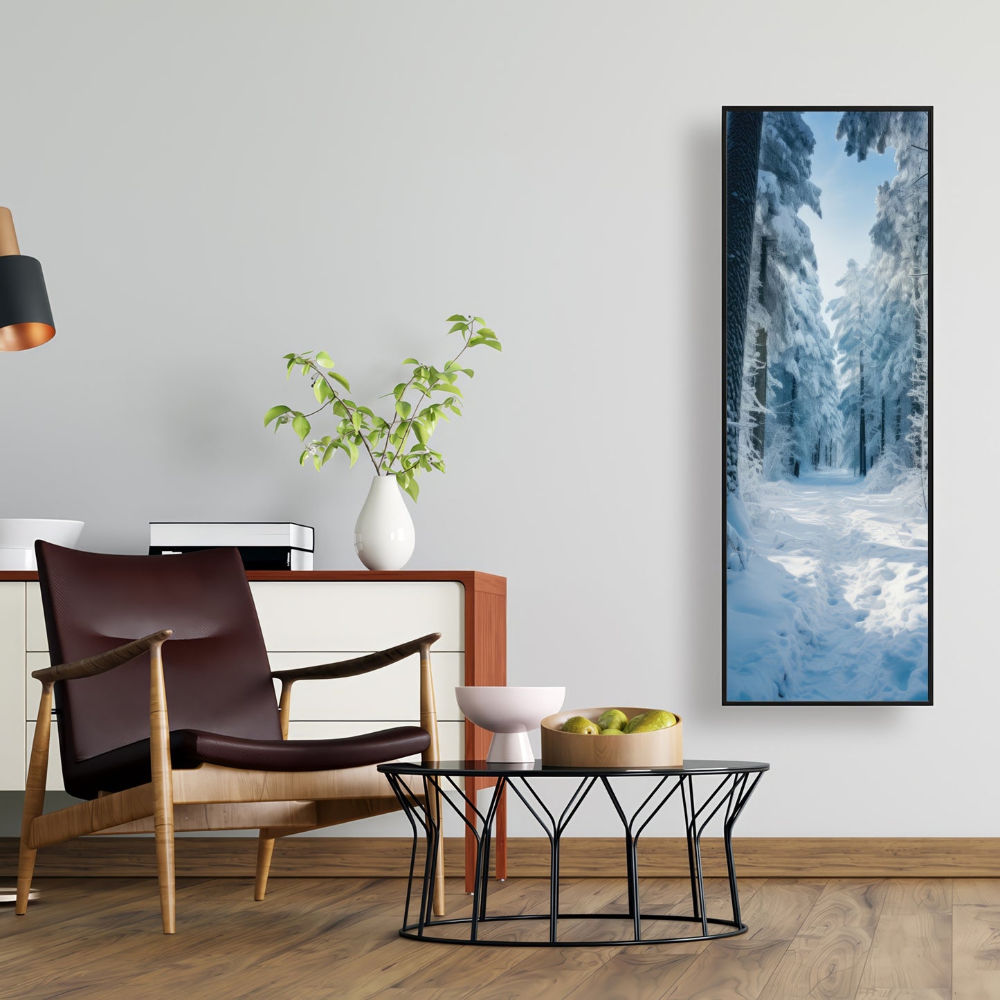 Cold forest - 36"x36" Framed canvas