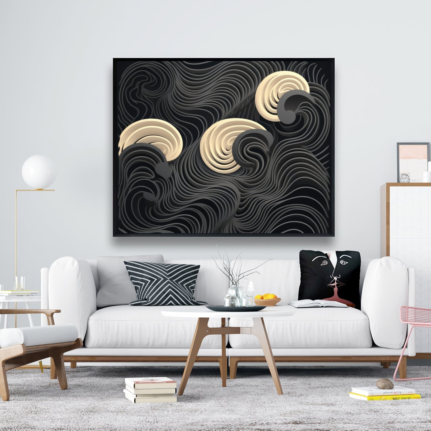 Layers - 36"x36" Framed canvas