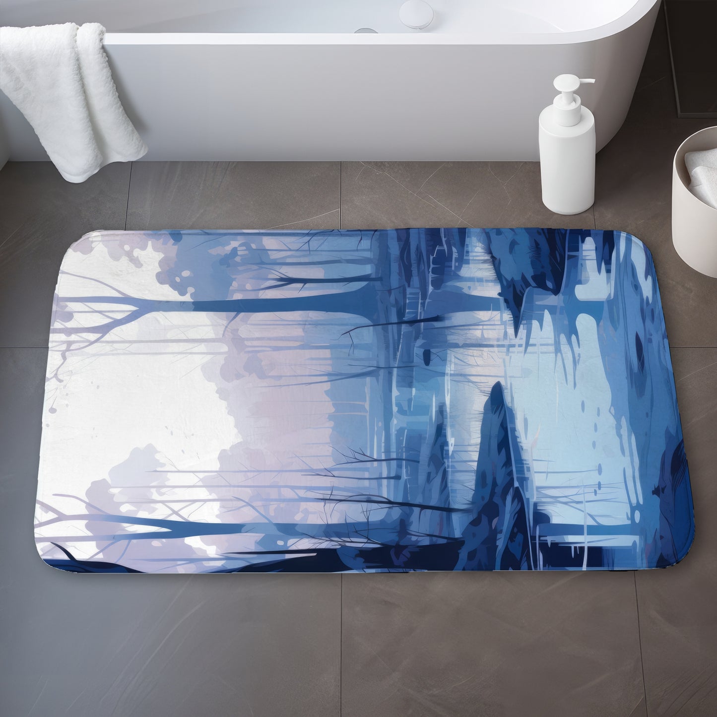 Cold and muddy - 17"x24" Bath mat