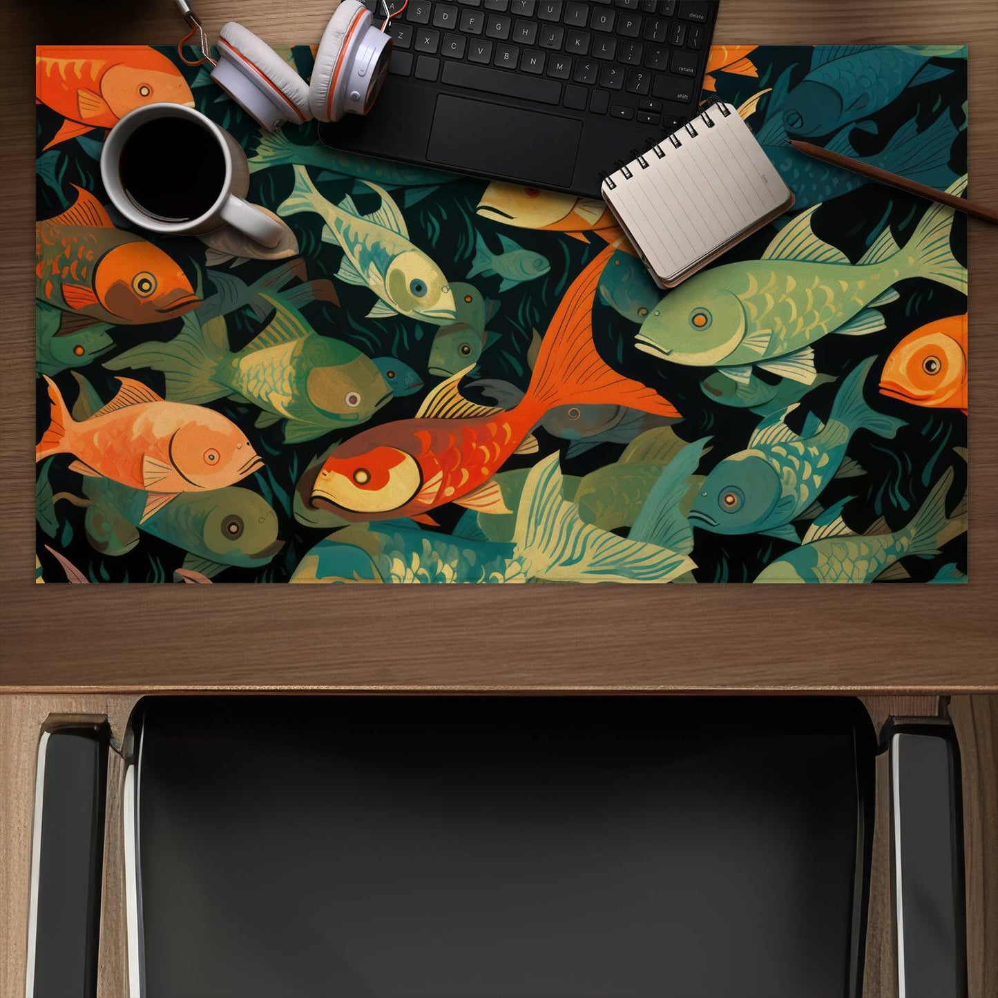 Simple fishes - Desk Mat