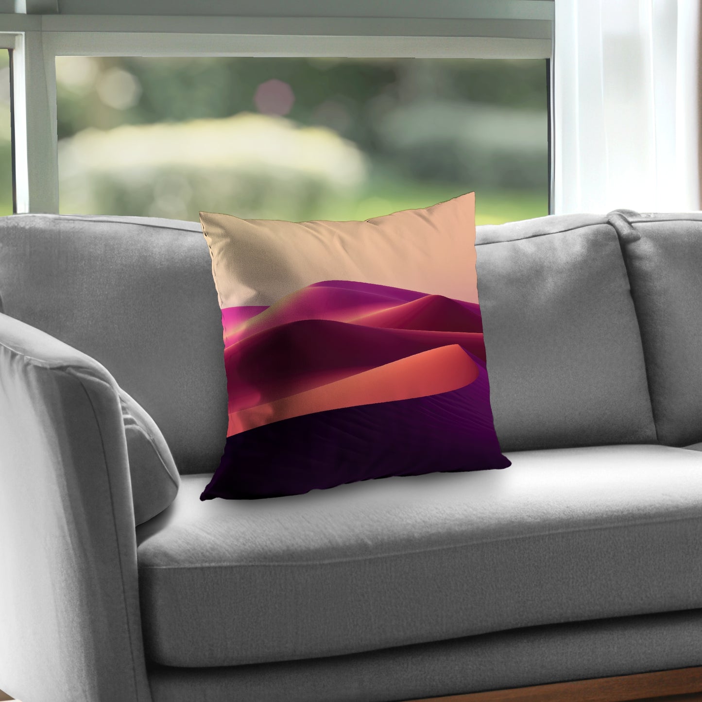 Deep Dunes Purple Poly Twill Throw Pillow Insert | Home Decor