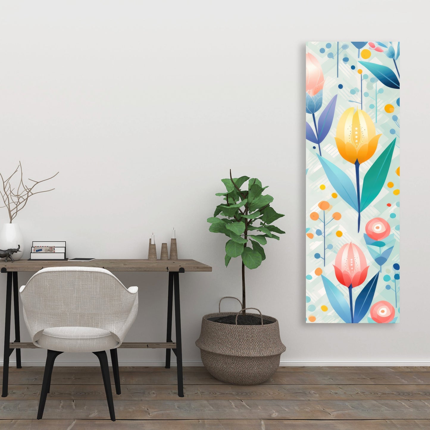 Calming Scents - Orange Canvas for Home Decor | Relaxing Art